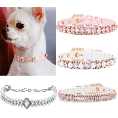 LUXURY RHINESTONE PUPPY COLLAR